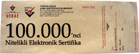 100.000 sertifika üretildi